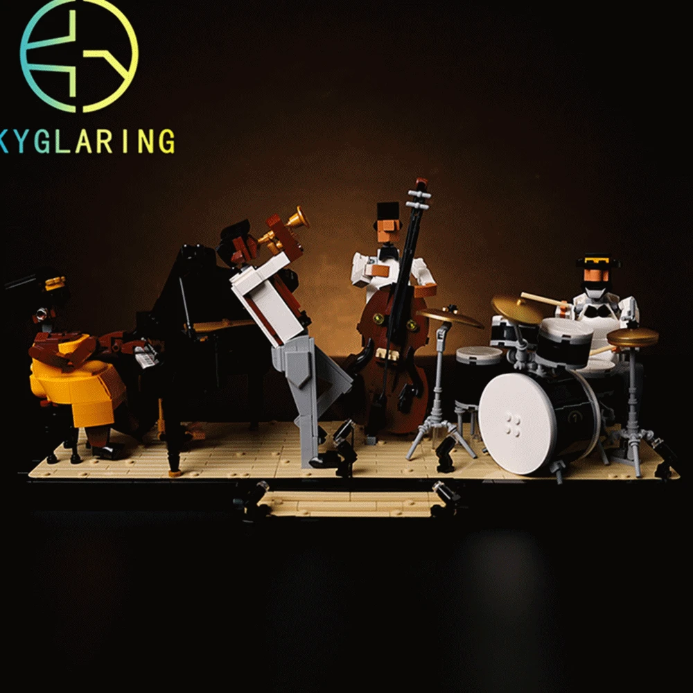 Kyglaring Led Light Kit Per Il 21334 Jazz Quartet Led Lighting Set Giocattoli Fai Da Te (Non Inclusi Building Blocks)