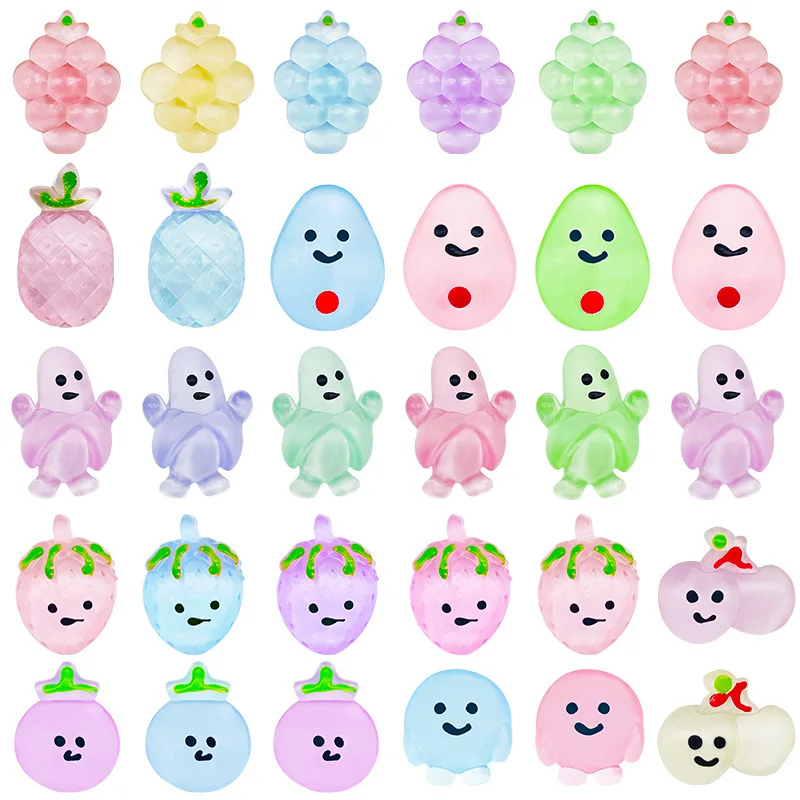 20pcs Cute Transparent Sticky Squishy Stress Relief Toys for Kids Birthday Party Favors Classroom Prizes Gifts Goodie Bag Filler children toys