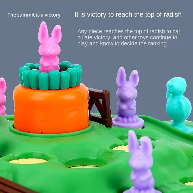 Rabbit Trap Competitive Tablet Board Games Play Chess Family Tortoise and hare Montessori Interactive Educational Toys For Child 3