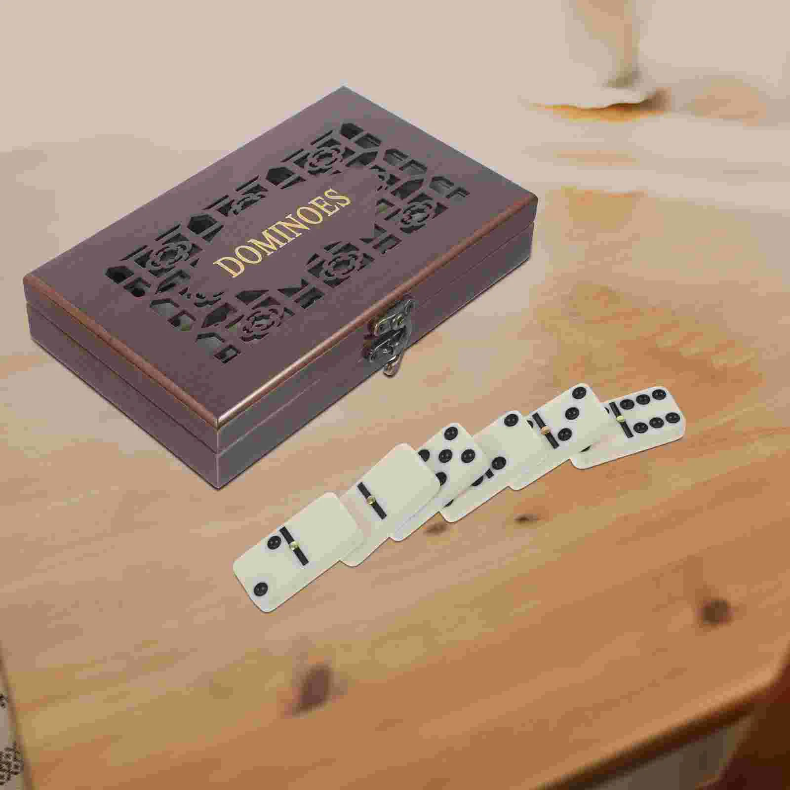 

Классические блоки домино, настольная игра, игрушка домино, набор для развлечения, развлечения, Семейная Игра, игрушка с коробкой (случайные узоры)