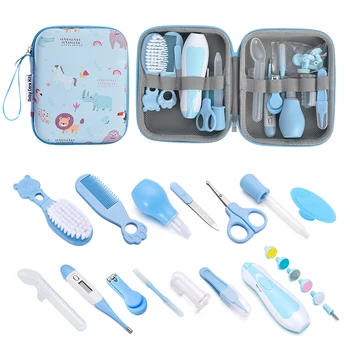 Mother and baby set, baby nail clippers, medication dispenser, 20 piece set, comb brush, EVA bag, care set 6