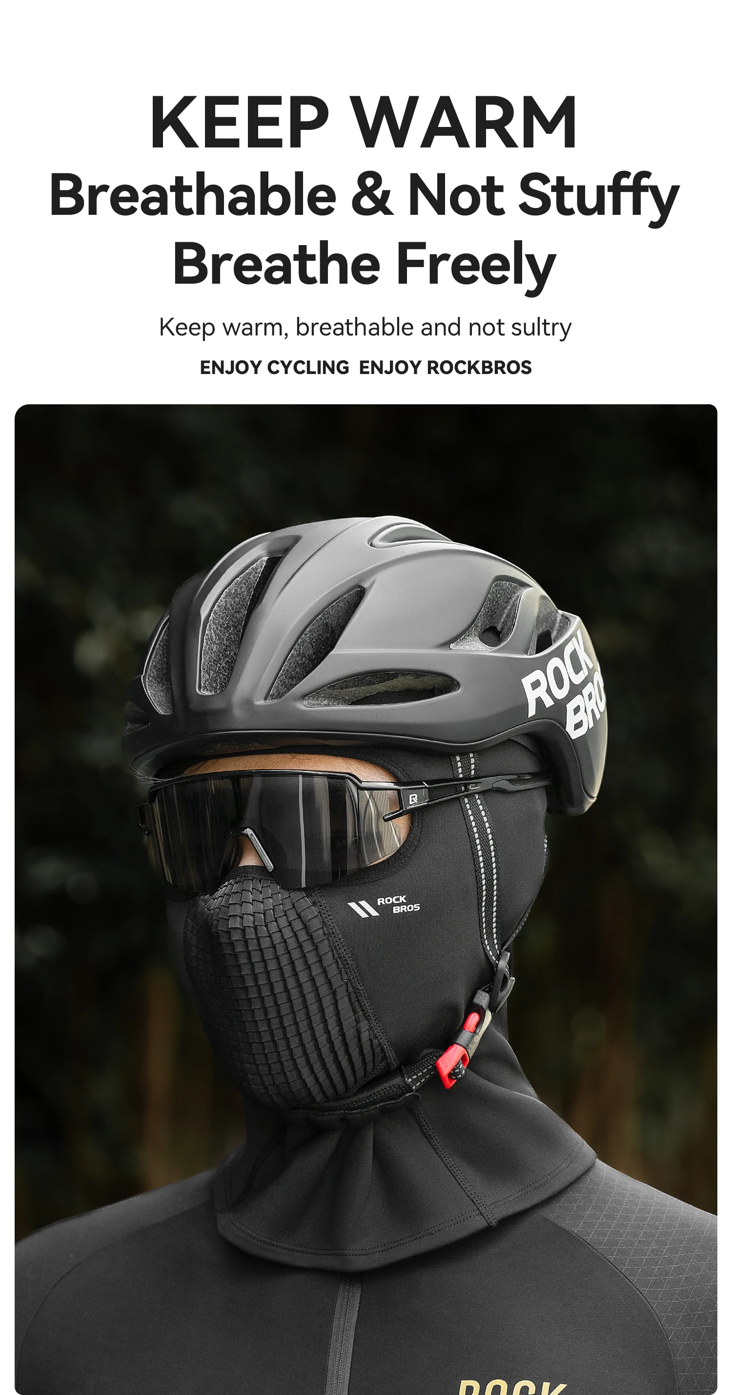 Full coverage winter balaclava for outdoor use