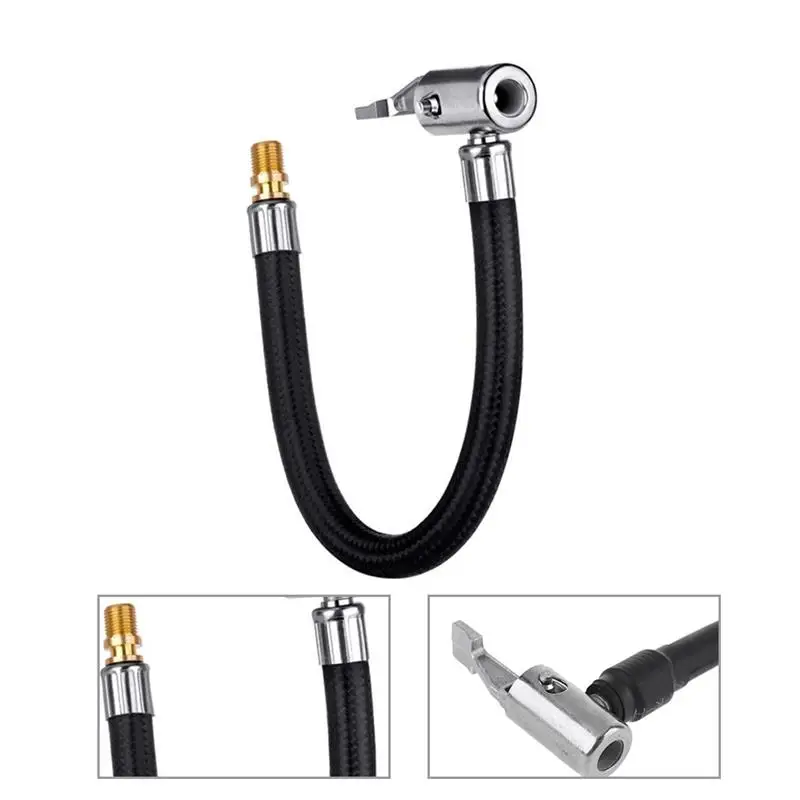 Car Tire Air Inflator Hose Inflatable Pump Extension Tube Adapter Twist Tyre Air Connection Locking Air Chuck Auto Motorcycle