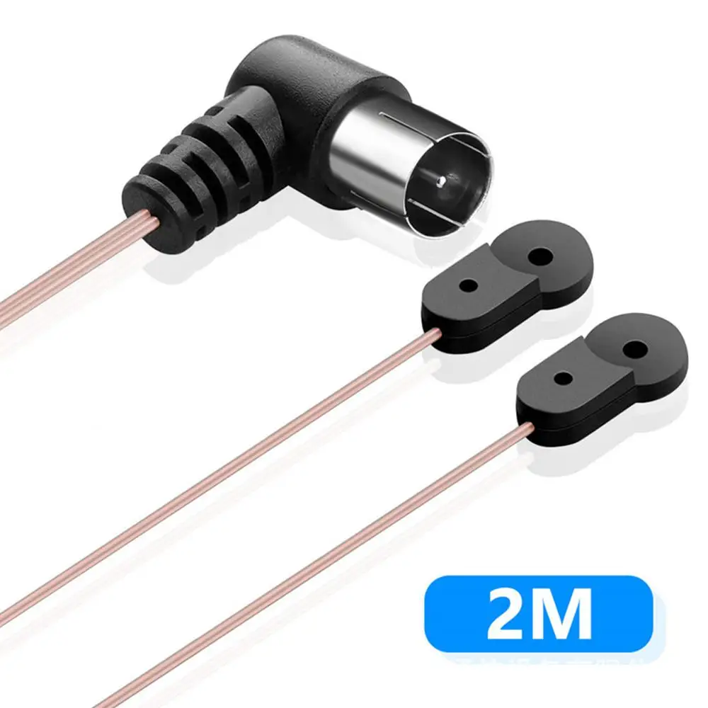 

2m/6.6ft FM Radio Antenna 75 Ohm Dipole Indoor Antennas HD Aerial Receiver Male Type F Connector For FM Radio Indoor Use R2B7