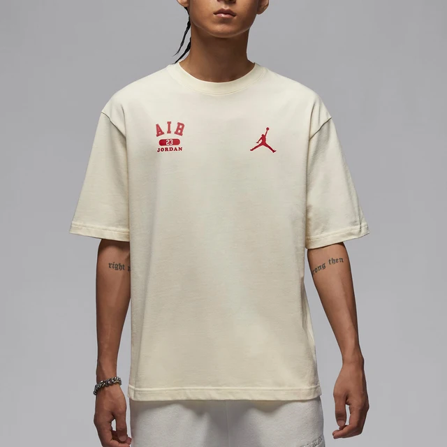 Nike officiel JORDAN hommes col rond respirant ample Simple T-shirt à manches courtes HQ1575-113 1