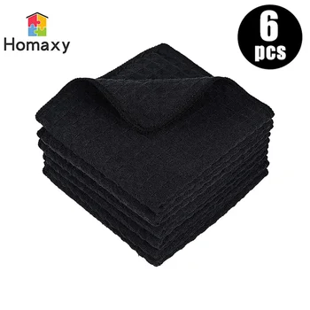 Homaxy 4/6Pcs asciugamano per la pulizia della cucina panno per la pulizia del cotone strofinaccio assorbente antiaderente stracci per olio vaso per lavare i piatti panno per pulire 1