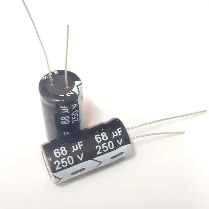 

5pcs 68uF 250V 68MFD 250Volt Aluminum Electrolytic Capacitor 13*25mm Radial 68mf250v 68uf250v 250v68mf 250v68uf