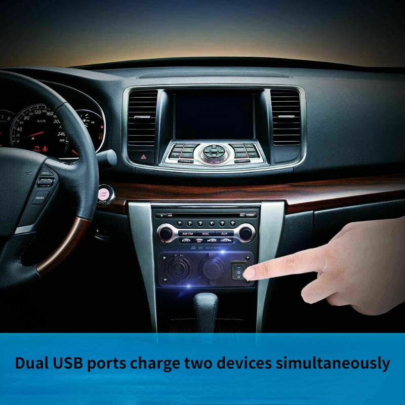  3 In 1   , 4.2A  USB ڵ , 12v USB ,  а  