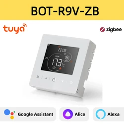 Smart WiFi Thermostat - Battery Powered Heating Controller with Voice Assistant Integration (Zigbee)