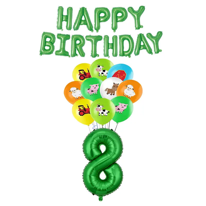 Zenon Farm Geburtstag Party Geschirr Kinder Tasse Teller Serviette Strohhalme Ballon Aufkleber Hintergrund Dekoration Zenon Farm Party Supplies – Detail 38