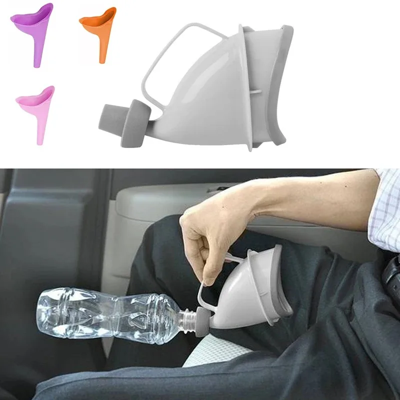 Outdoor Portable Urine Toilet Aid Car Travel Adult Urinals for Men Women Children Potty Funnel Peeing Camping Emergency Toilet Portable Pee Funnel Portable Urinal