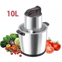 Meat Grinder Commercial 10L Capacity High Power Stainless Steel Electric Blender Food Processor Mixer 1