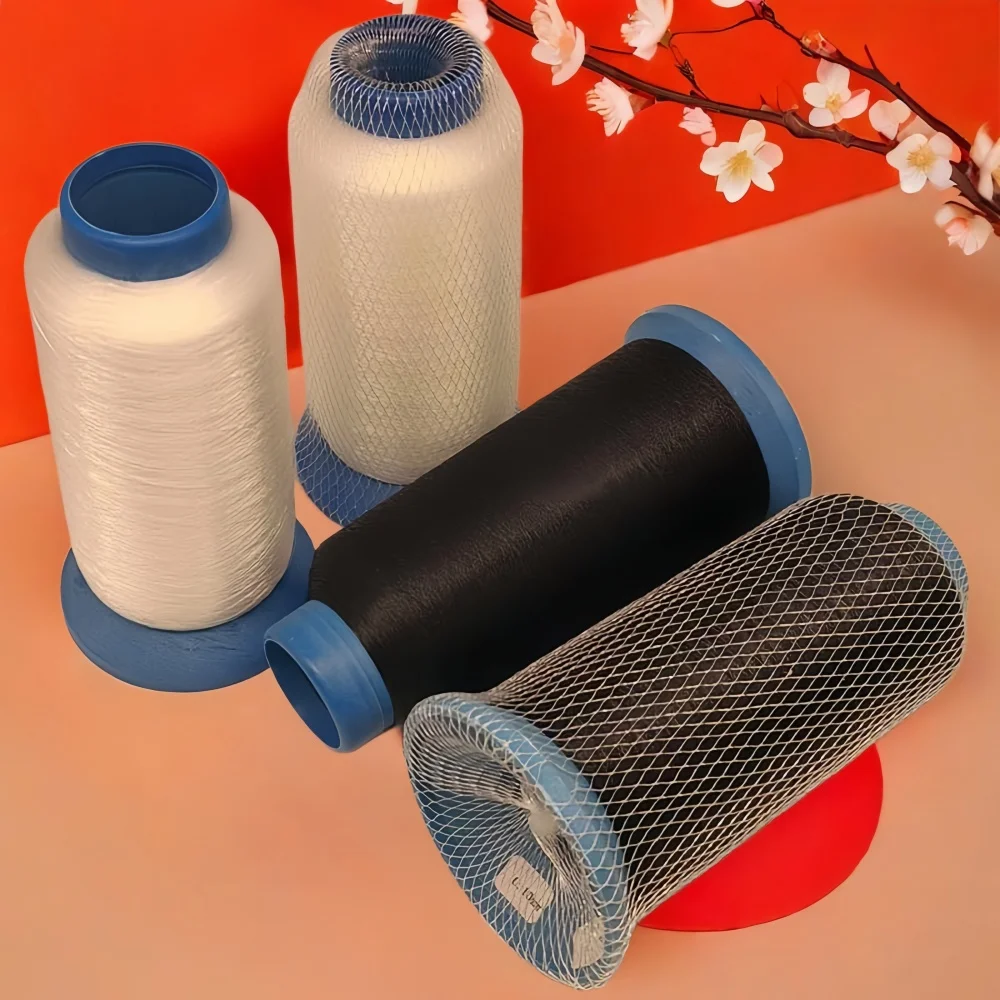 Durable Transparent Nylon Thread for Quilting, Dressmaking, and Beading - Black/White