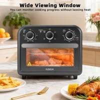 Deli 1300W 6-in-1 Air Fryer Toaster Oven, 13QT Convection Oven for Baking & Air Frying, Stainless Steel 5