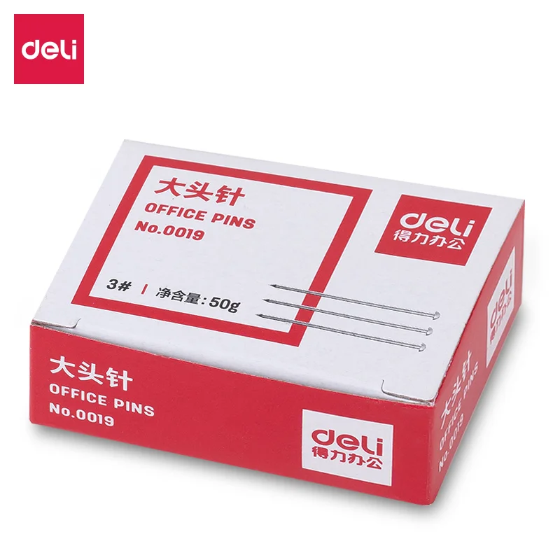 

Deli 0019 3Pcs Pin School Student Supplies Stationery