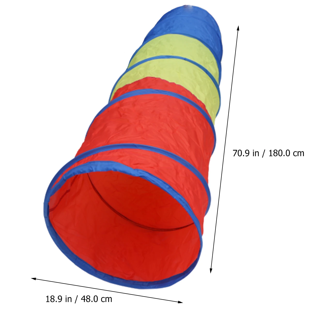 מנהרת חקירה לילדים, מנהרת זחילה מתקפלת למשחק בבית, בחצר או בפארק, 48*180 קילומטרים, בצבעים מרובים