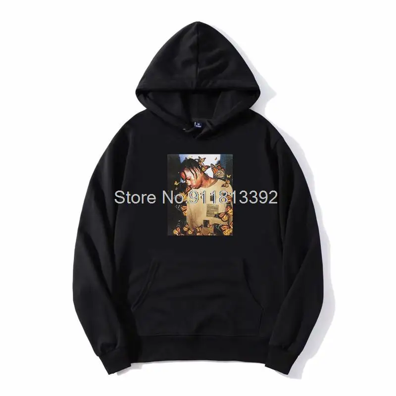 Travis Scott Hoodie Effect Rap Butterfly Music Album Cover Face Harajuku  Unisex Men Fleece Hooded Hoodies Sweatshirt Streetwear - AliExpress