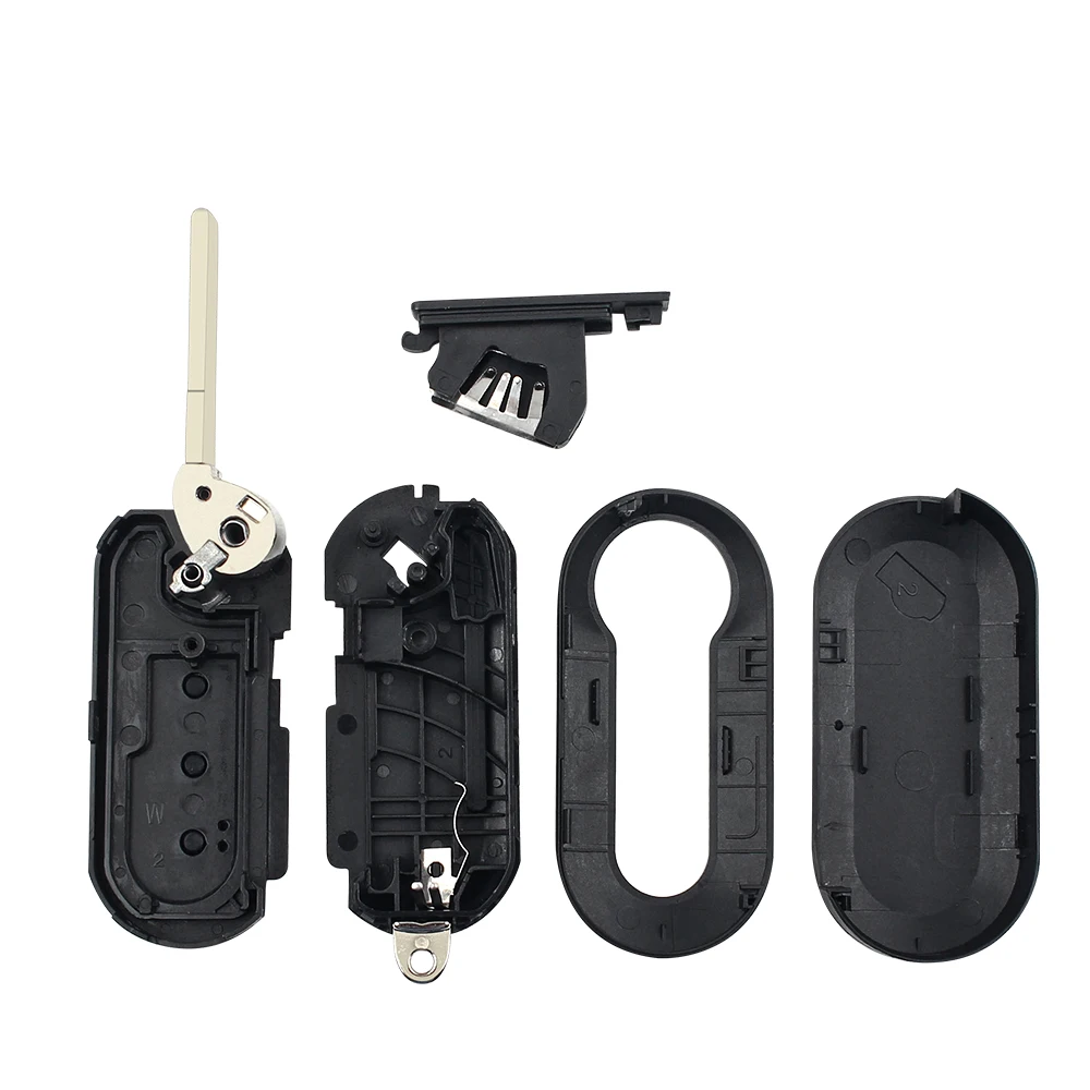 Car Remote Key Shell Case For Fiat 500 Panda Punto Bravo Stilo Ducato Citroen Jumper Peugeot Boxer SIP22 Flip Key key case,car key shell,car remote key,car key,key shell