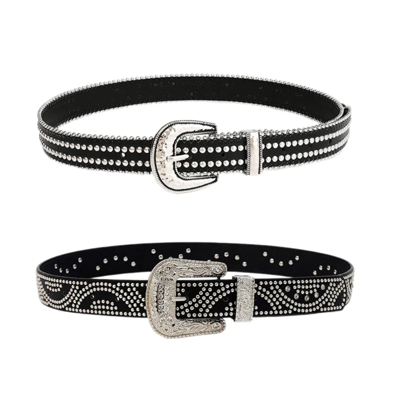

Punk Waist Belt Chains for Dress Stage Dancing for Women Girls Studded Belt