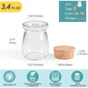 Glass Favor Jars with Cork Lid, 3.4 oz Small Glass Bottles for Wedding Favor, Baby Shower, Party Favor, Gift Jars for Candy 2