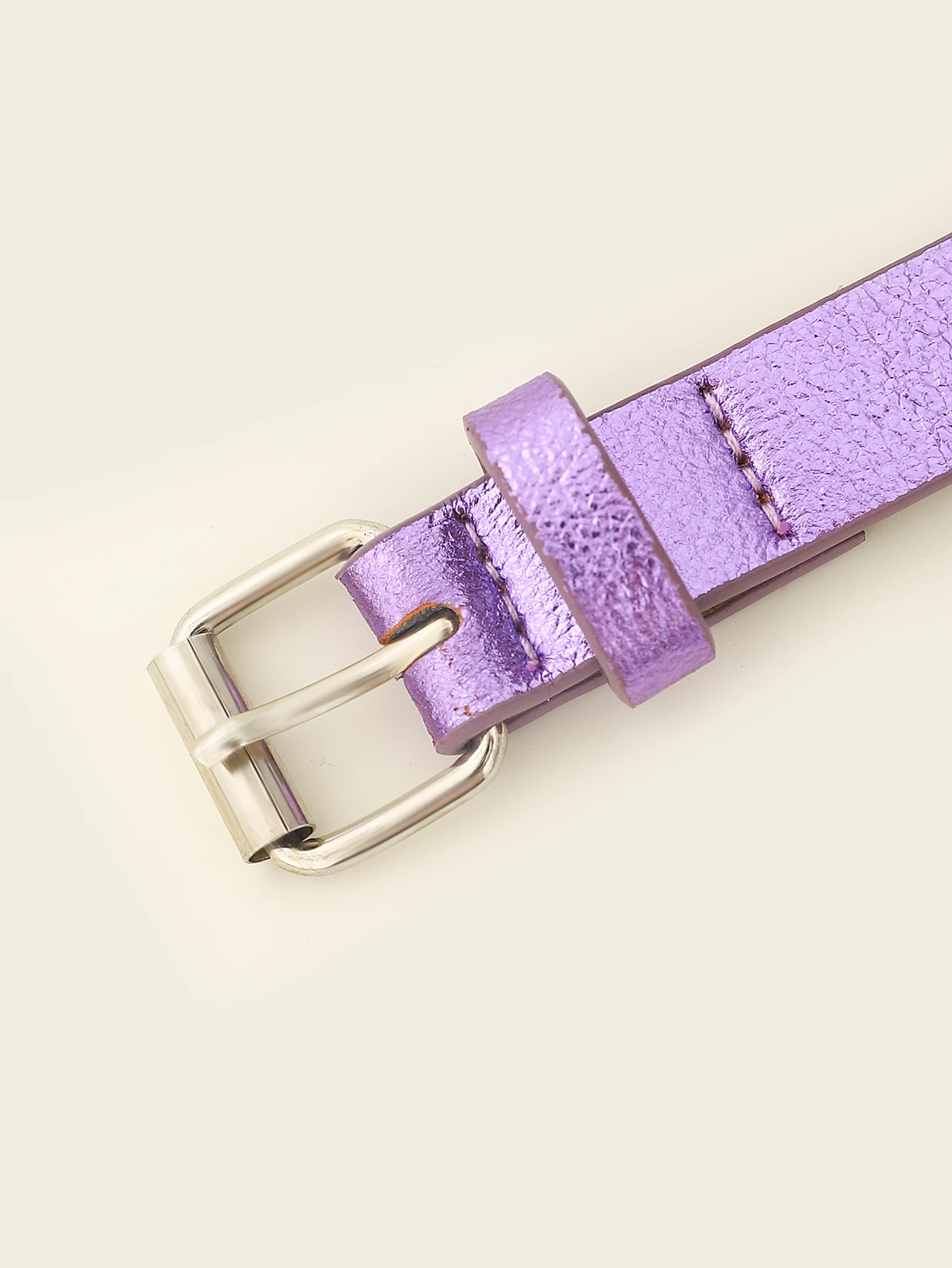 cute kids belt adjustable metal buckle purple kids belt children belt