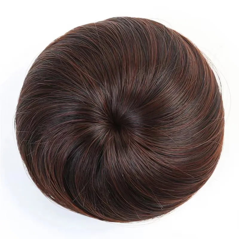 Synthetic Claw Clip Hair Extention Hair Bun Meatball Head Accessories Messy Straight Clip-in Donut Bun
