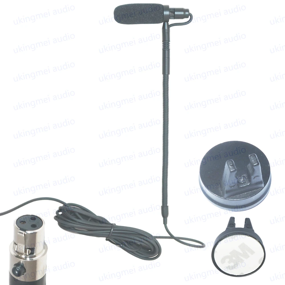 Professional Musical Instrument Condenser Gooseneck Microphone System For Guitar Saxophone Violin Piano Cello Bass Clarinet