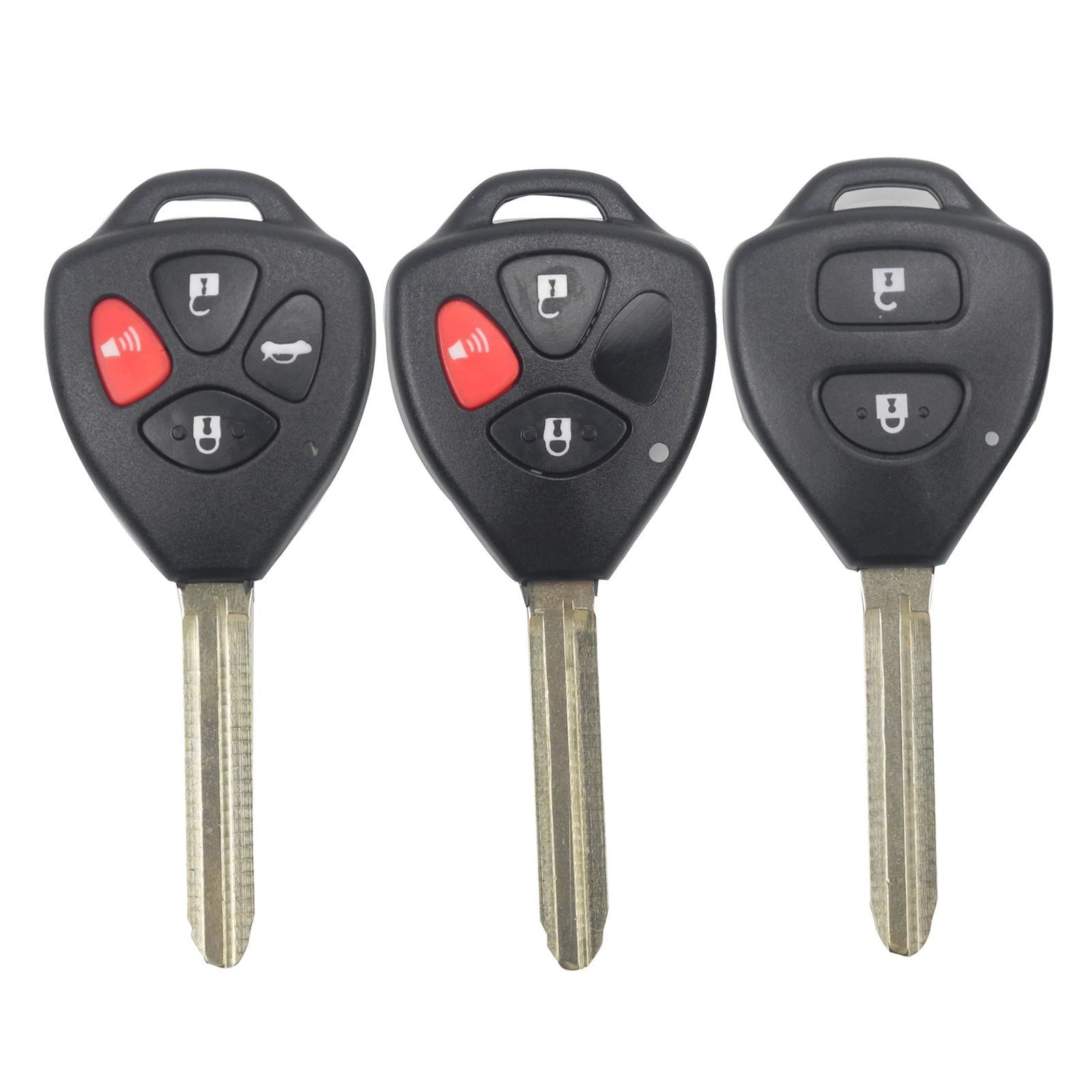 Car Key Shell Replacement Fob Uncut Remote Key Shell Case For Toyota RAV4 Yaris Venza Scion tC/xA/xB/xC 2/3/4 Buttons
