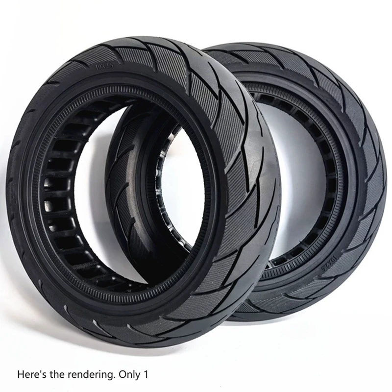 10X2.50-6.5 Hollow Solid Tire MAX G30 Electric Scooter 60/70-6.5 Honeycomb Solid Tire Black 1100G Spare Parts