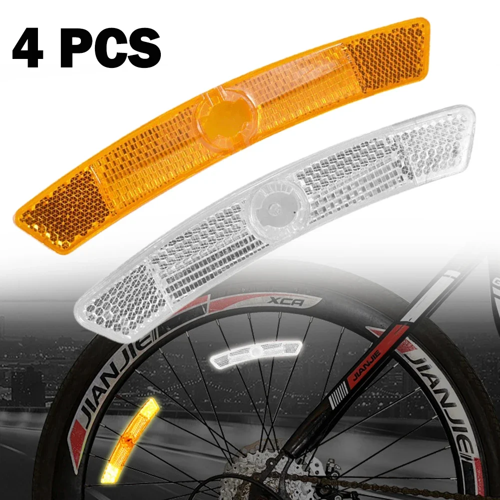 Mountain Bike Spoke Reflector Fish-shaped Wheel Steel Rim Reflectors Bicycle Reflective Light 4pcs bike accessories