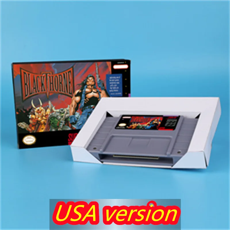 for Blackthorne 16bit game card for USA NTSC version SNES video game console