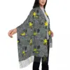 Custom Ladies Long S-Snoopys Woodstock Anime Pattern Scarves Women Winter Fall Thick Warm Tassel Shawl Wrap Scarf 4