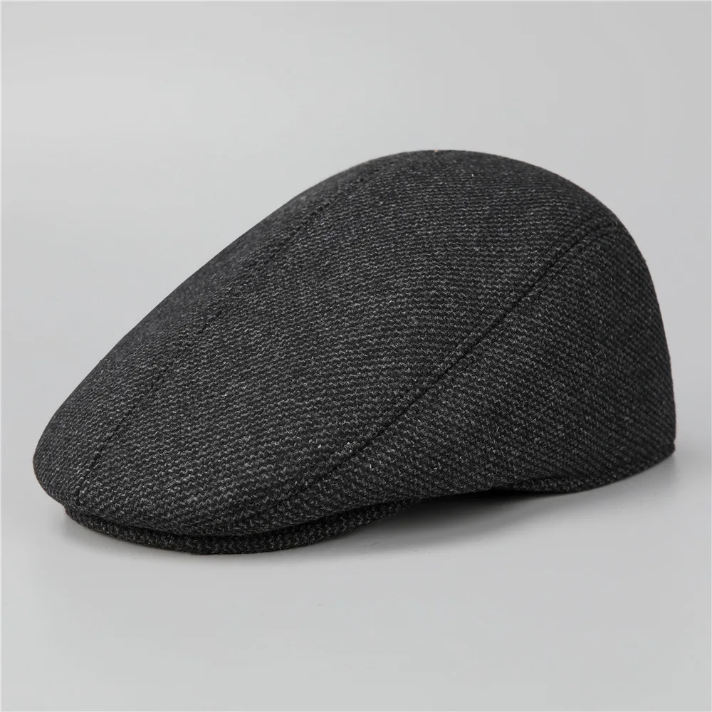 Men's Cap Autumn and Winter Thickened Ear Protection Old Man Hat Middle-aged and Elderly Dad Cotton Hat Wool Caps