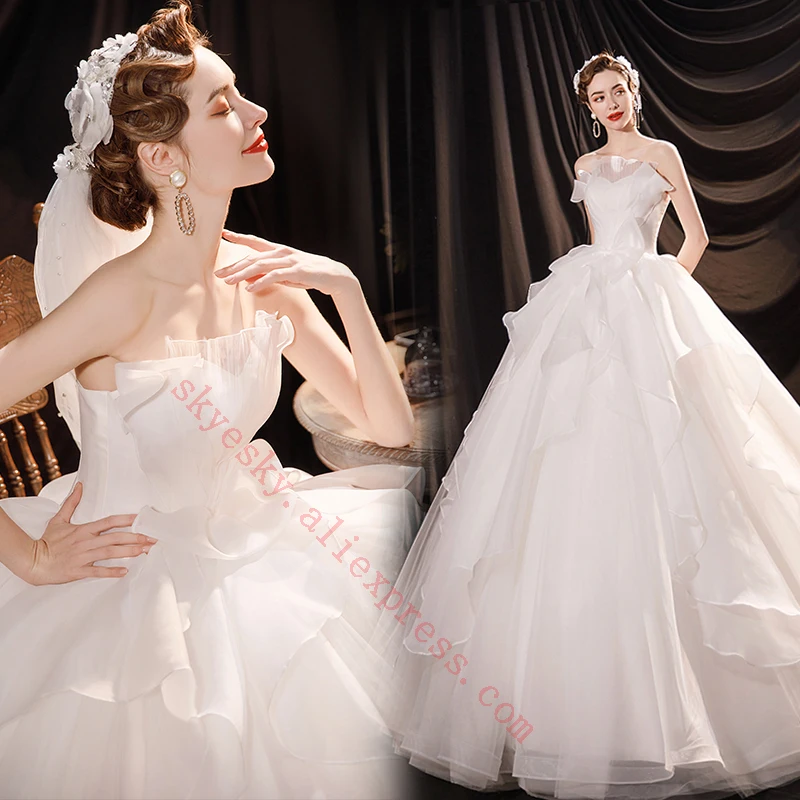 

women dress white beige evening dresses wedding 2022 bride guest long train girls luxury elegant off shoulder