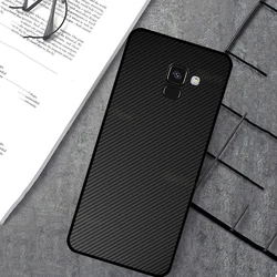 Premium Carbon Fiber Phone Case - Sleek and Durable Protection Cover for J8 2018 - J810 (YY2864)