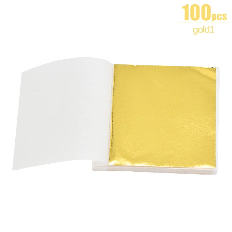 200 Sheets gold leaf for arts Gold Leaf Gold Foil Sheets Gold Leaf