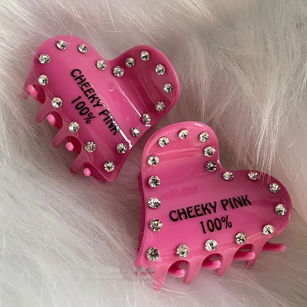 

Sweet Rose Pink Hair Claw Diamonds Love Crab Hair Clip Korea Fashionable Shark Claw Clip Hair Accessories for Women 헤어핀 성인