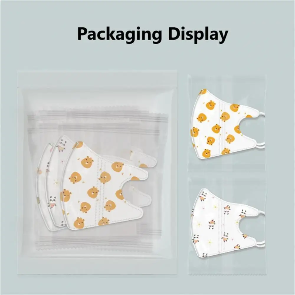 10PCS Kawaii Dust Baby Face Mask Cartoon 4 Layer Non-woven Fabric Masks For Kids Reusable Children Mouth Mask Mascarilla Masque