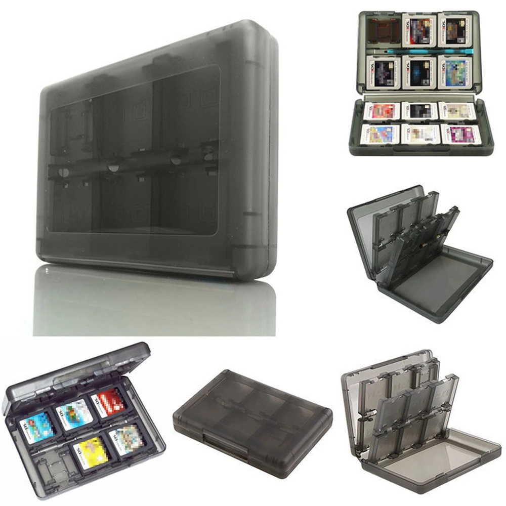 Custodia Per Carte Da Gioco 28 In 1 In Plastica Compatibile Per Supporto Per Cartuccia 3Ds / 3Ds / Dsi / Dsi Xl / Dsi Ll / Ds / Ds Lite