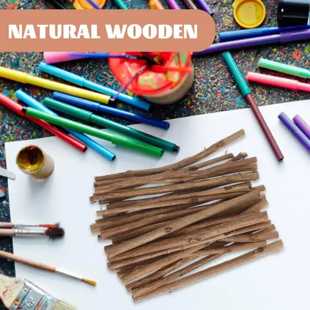 Sticks Wood Crafts Log Craft Diy Twigs Crafting Wooden Stick Tree Tea  Driftwood Birch Supplies Mini Boxwood Home Pieces Natural - AliExpress