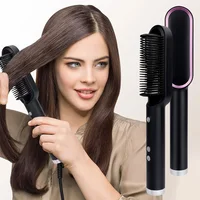 Electric Hot Comb Multifunctional Straight Hair Straightener Comb Negative Ion Anti-Scalding Styling Tool Straightening Brush 1