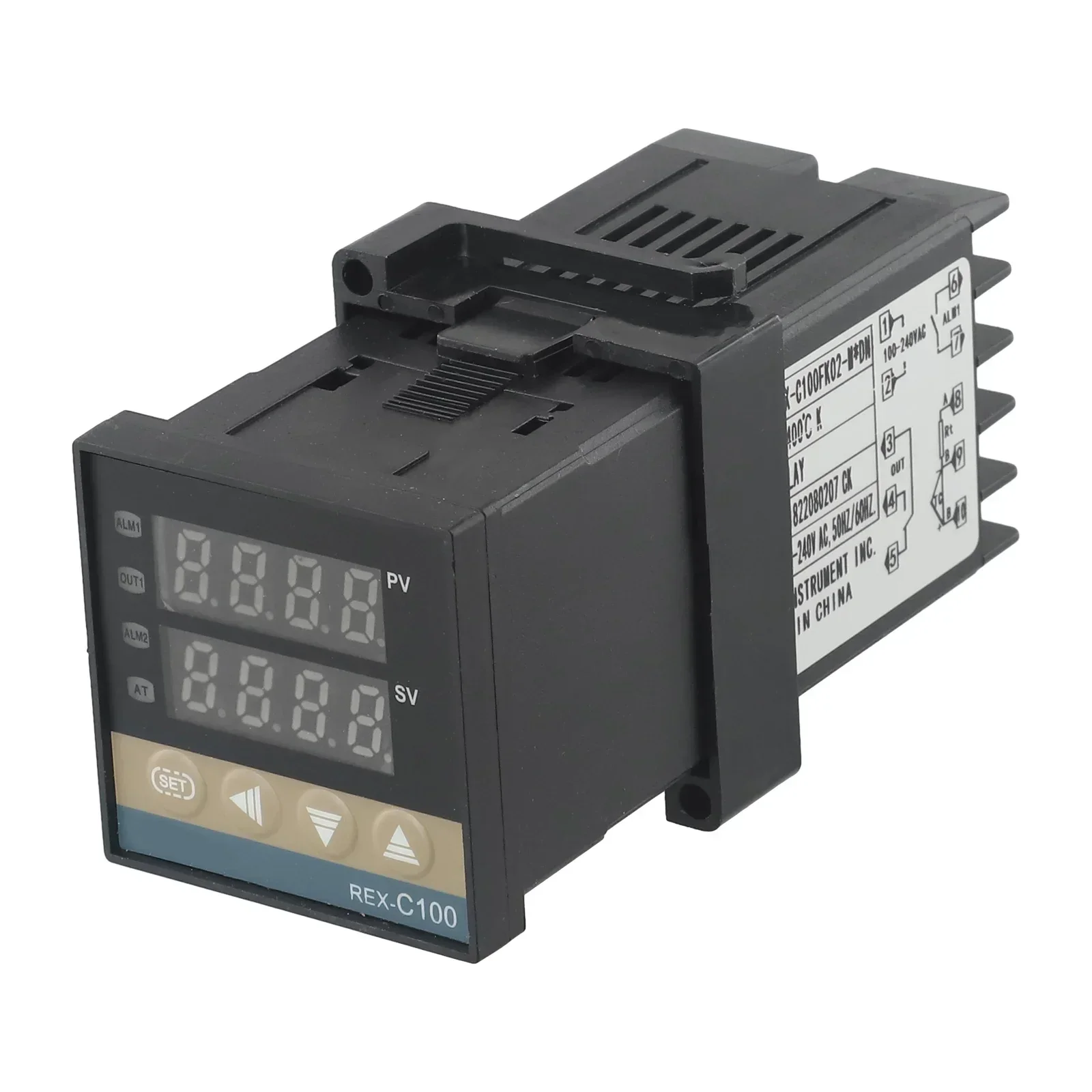 smart thermostat Display Controller Instruction Manual Intelligent REX-C100 M*DN Temperature Controller Thermostat 0-400℃ 48*48*86mm