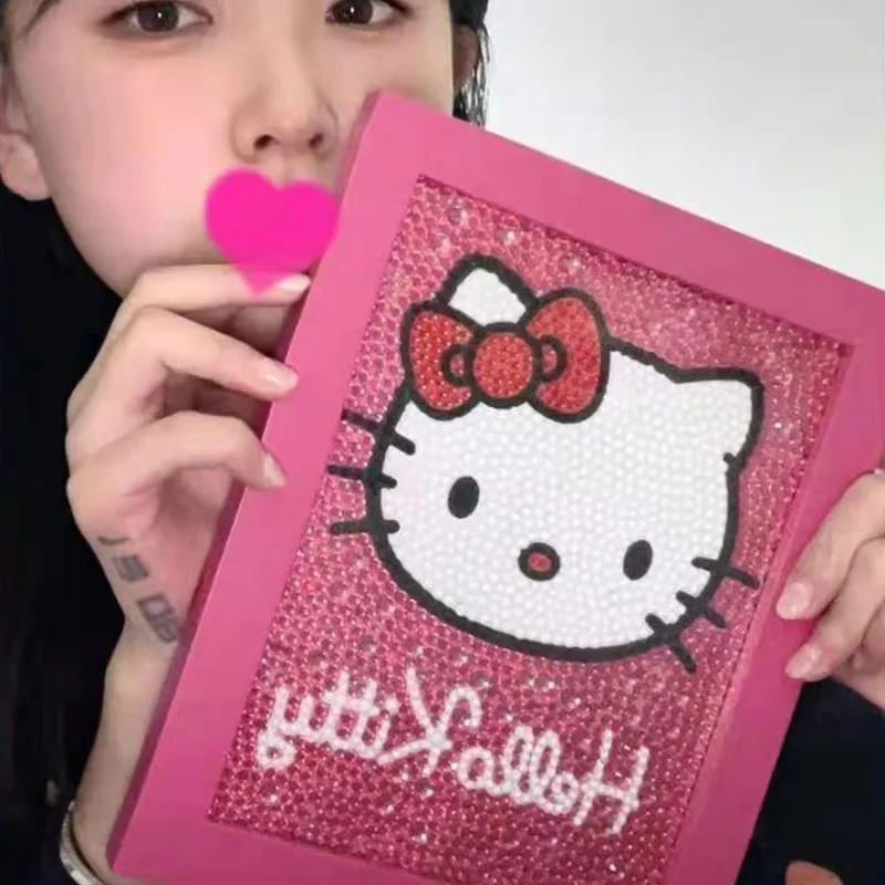 

Sanrio Anime Handmade Diy To Create Diamond Paintings Cute Hello Kitty Cartoon Fashion Exquisite Creative Birthday Gift for Girl