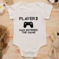 PLAYER 3 Newborn Romper American Style Harajuku Baby Boy Clothes Bodysuits Hipster Personality Novelty Toddler Jumpsuit Cotton 3