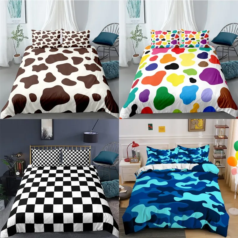 

Fashion camouflage pattern Polyester Bedding Sets Child Kids Covers Boys Bed Linen Set for Teens king size bedding set