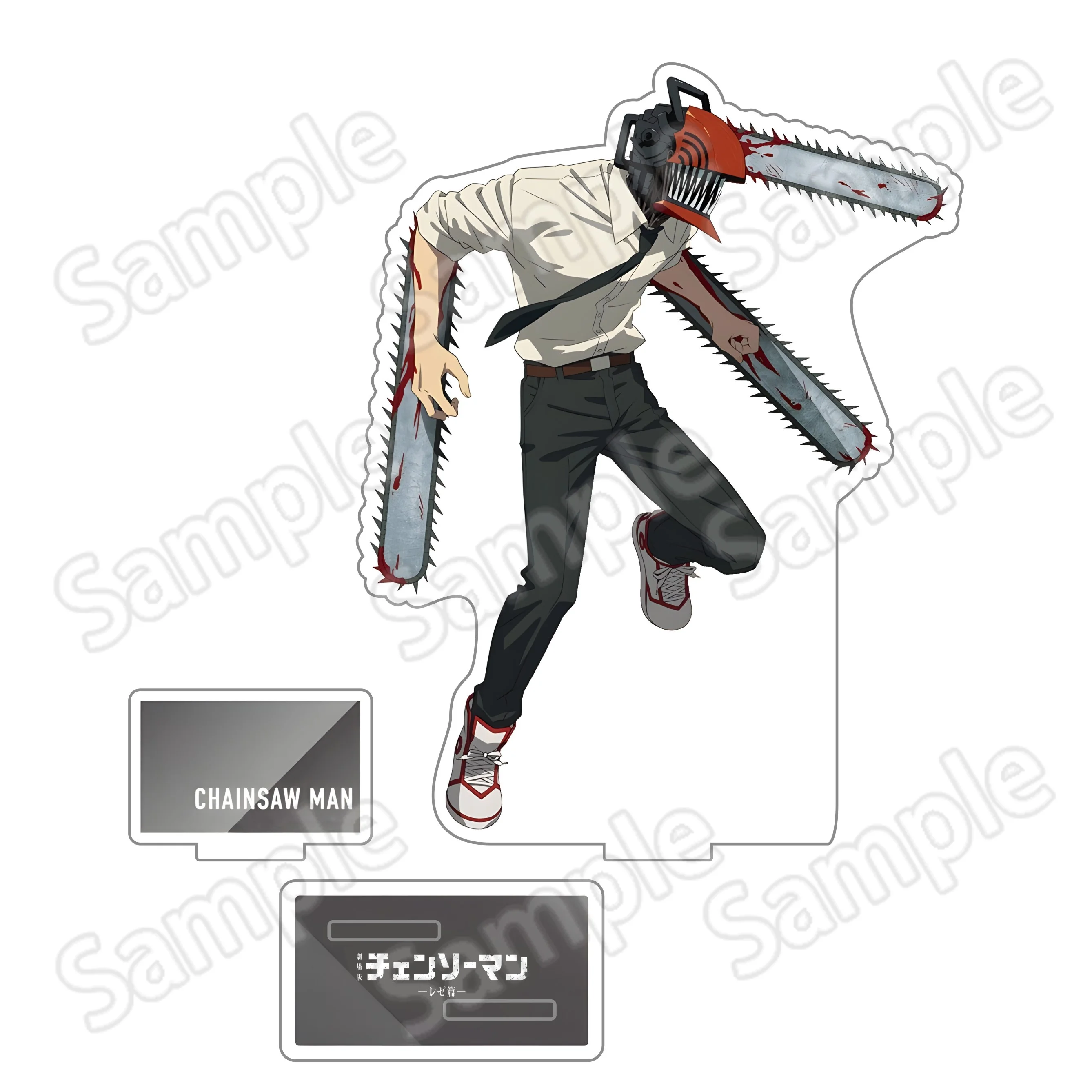 Chainsaw Man 15CM Doppelschlitz-Acrylständer Anime-Figur Desktop-Dekoration Otaku-Fans Sammlerstück Geschenkmodell Spielzeug – Detail 14