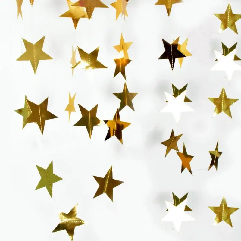 10~40PCS Star Disc Party Flower Durable Photo Background 4 Meters 6 Optional Birthday Party Decorations Sewing Paper Flower 6