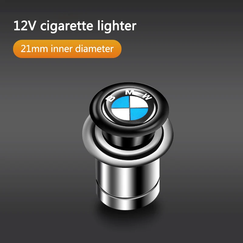 차량용 휴대용 시가 라이터 자동차 배지 시가 라이터 어댑터 (BMW M E46 E90 E36 G20 E60 F30 F10 E39 F20 E87 액세서리)