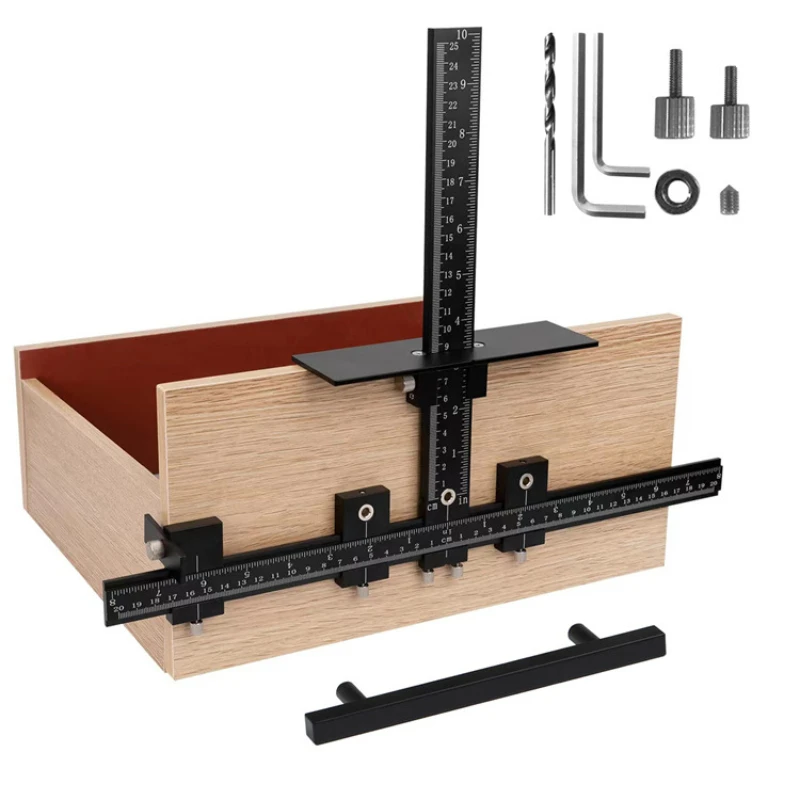 Adjustable Aluminum Alloy Template Cabinet Hardware Jig for Fast Adjustable Aluminum Alloy Template Cabinet Hardware Jig for Fast