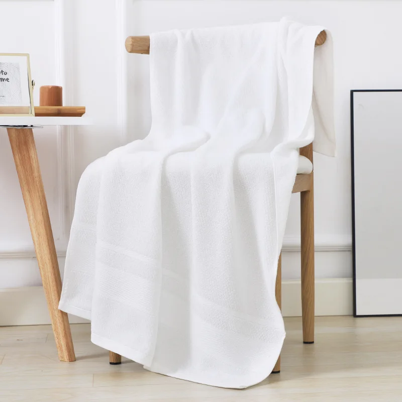 cotton bath towel absorbent adult bath towel pure color soft skin-friendly face wash hand